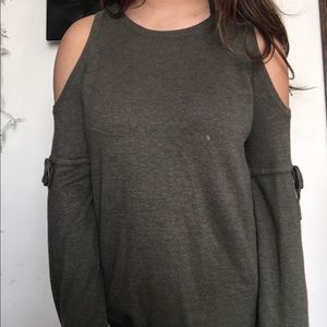 American Eagle cold shoulder sweater